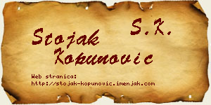 Stojak Kopunović vizit kartica